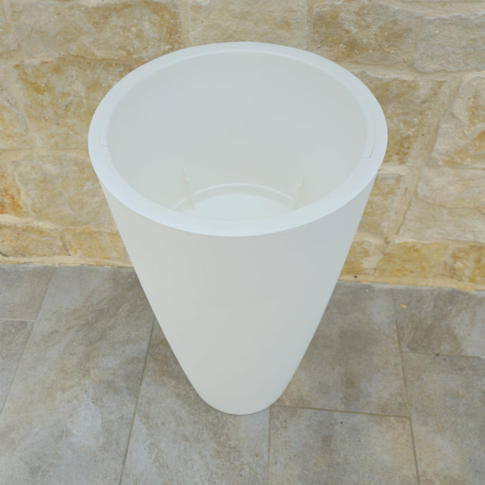 Vaso Style 2 pezzi cm  38x85 H  -  colore: bianco - AMZ2R3638B