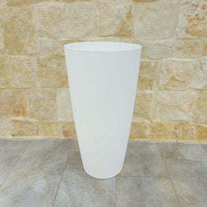 Vaso Style cm  38x85 H con bosso -  colore: bianco - 3638B-BOSSO