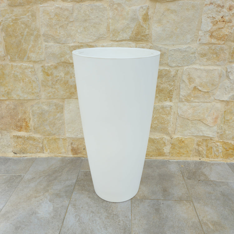 Vaso Style 2 pezzi cm  36x70 H  -  colore: bianco - AMZ2R3636B