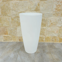 Vaso Style 2 pezzi cm  38x85 H  -  colore: bianco - AMZ2R3638B