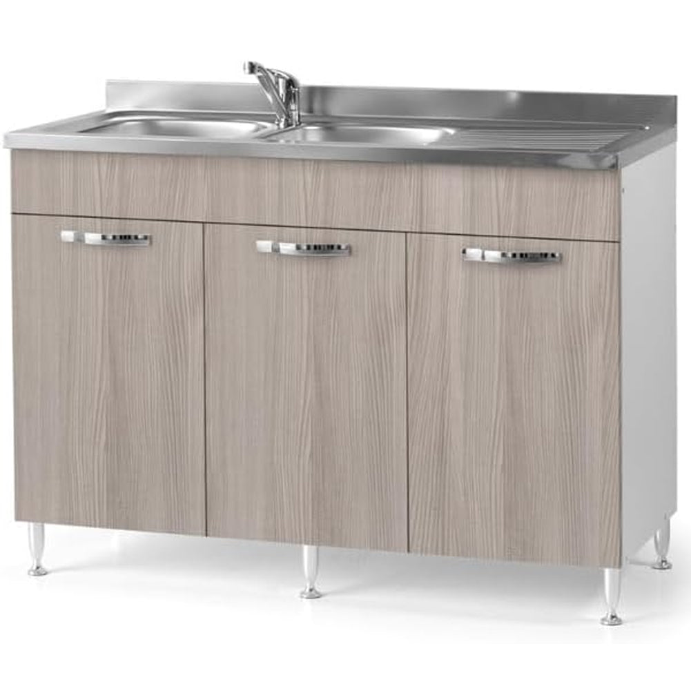 Mobile Sottolavello per cucine componibile con Ante colore Olmo (85x50x120)