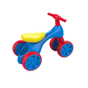 Bicicletta Pedagogica per Bambino 57x34x42 cm 4 Ruote Quad Blu