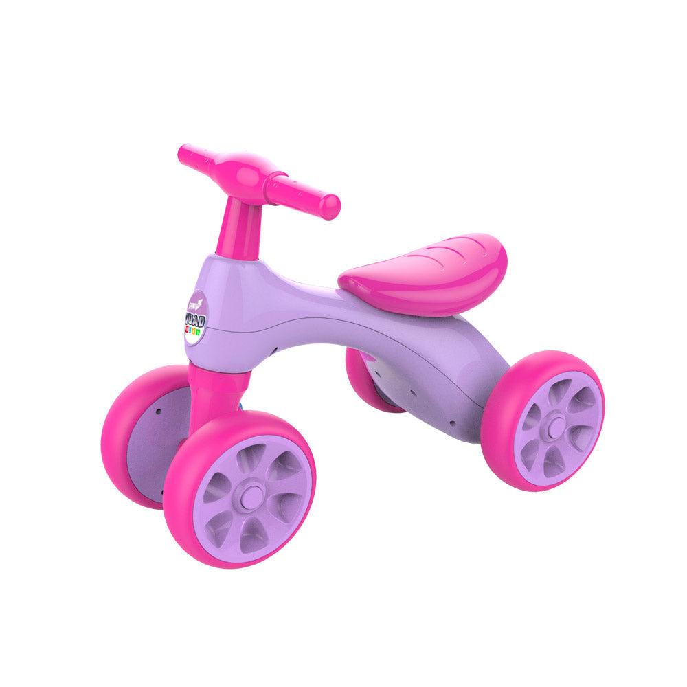 Bicicletta Pedagogica per Bambina 57x34x42 cm 4 Ruote Quad Rosa