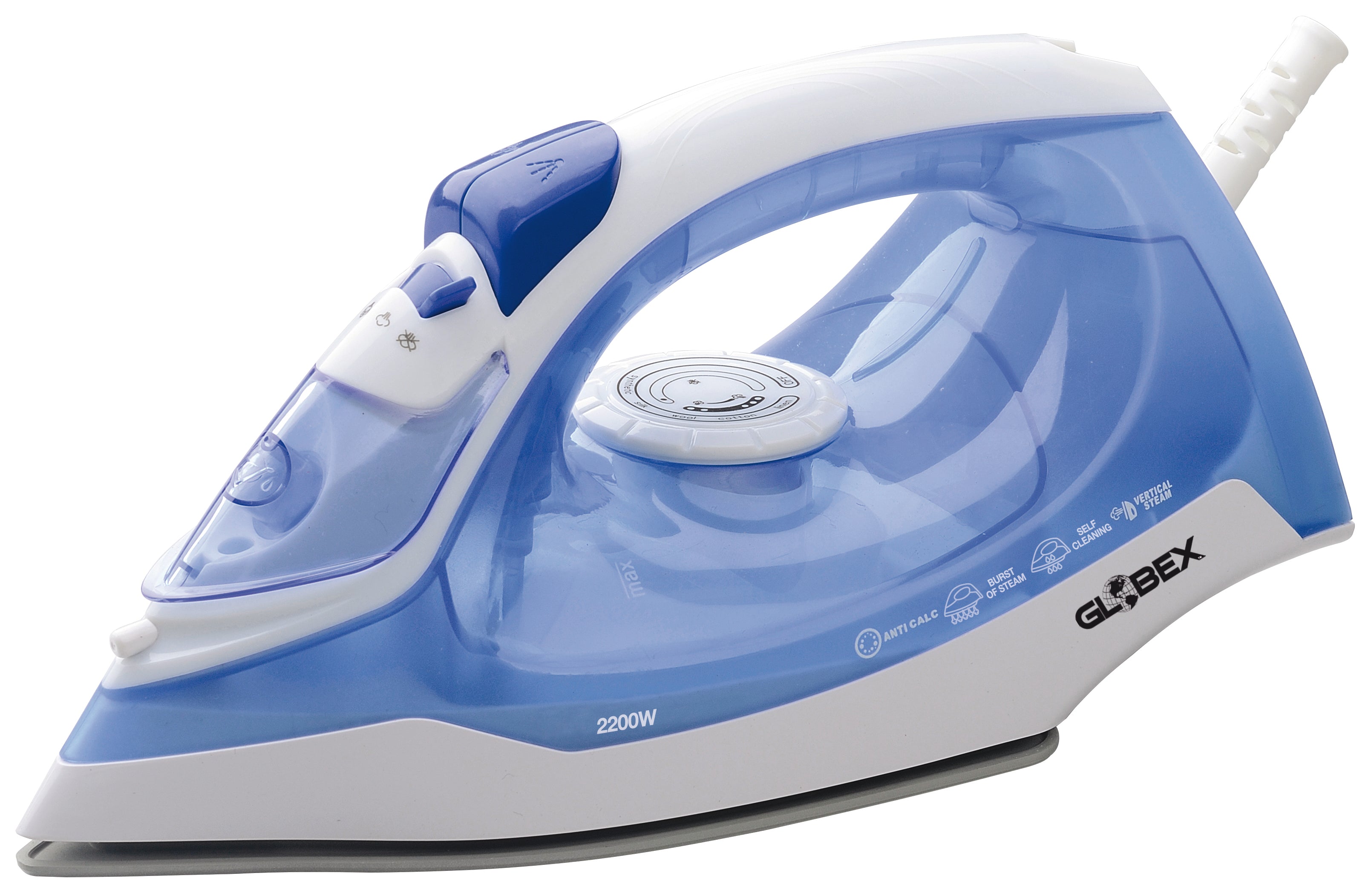 Globex ferro da stiro con piastra in ceramica gx 2200 fs - 2.200 w - Globex