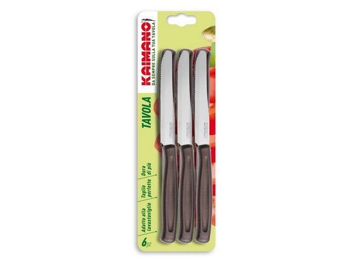 cf set coltelli da tavola dinamik 6 pezzi punta dentata col. bianco vit32203