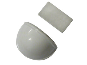 Utilia fermaporte magnetico adesivo blister 1 pz  bianco (12 confezioni) - Utilia