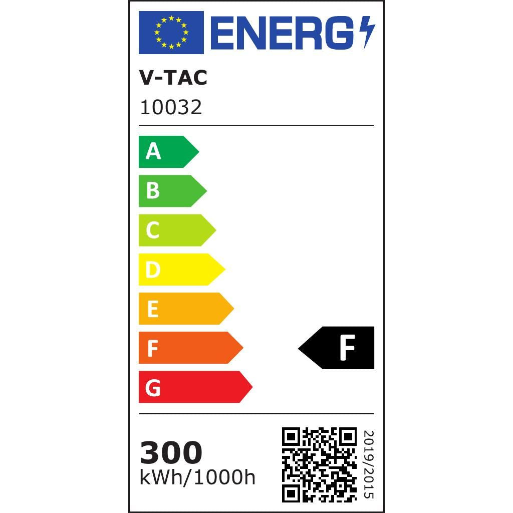 Faro Led Smd Chip Samsung 300W Colore Nero 6500K Ip65 - Vtac