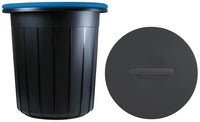 Gio' style pattumiera eco solution lt. 16 - cm. 33x33x33,5 h col. nero/blu - Gio' Style