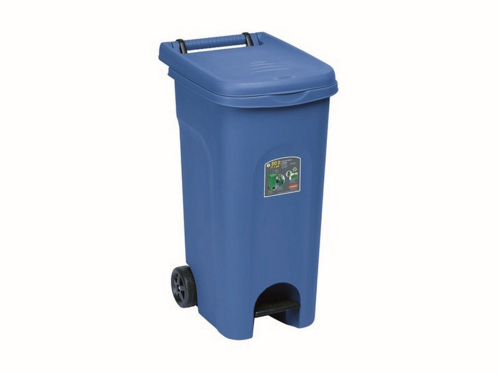 bidone urban eco system lt. 80 col. blu vit44763