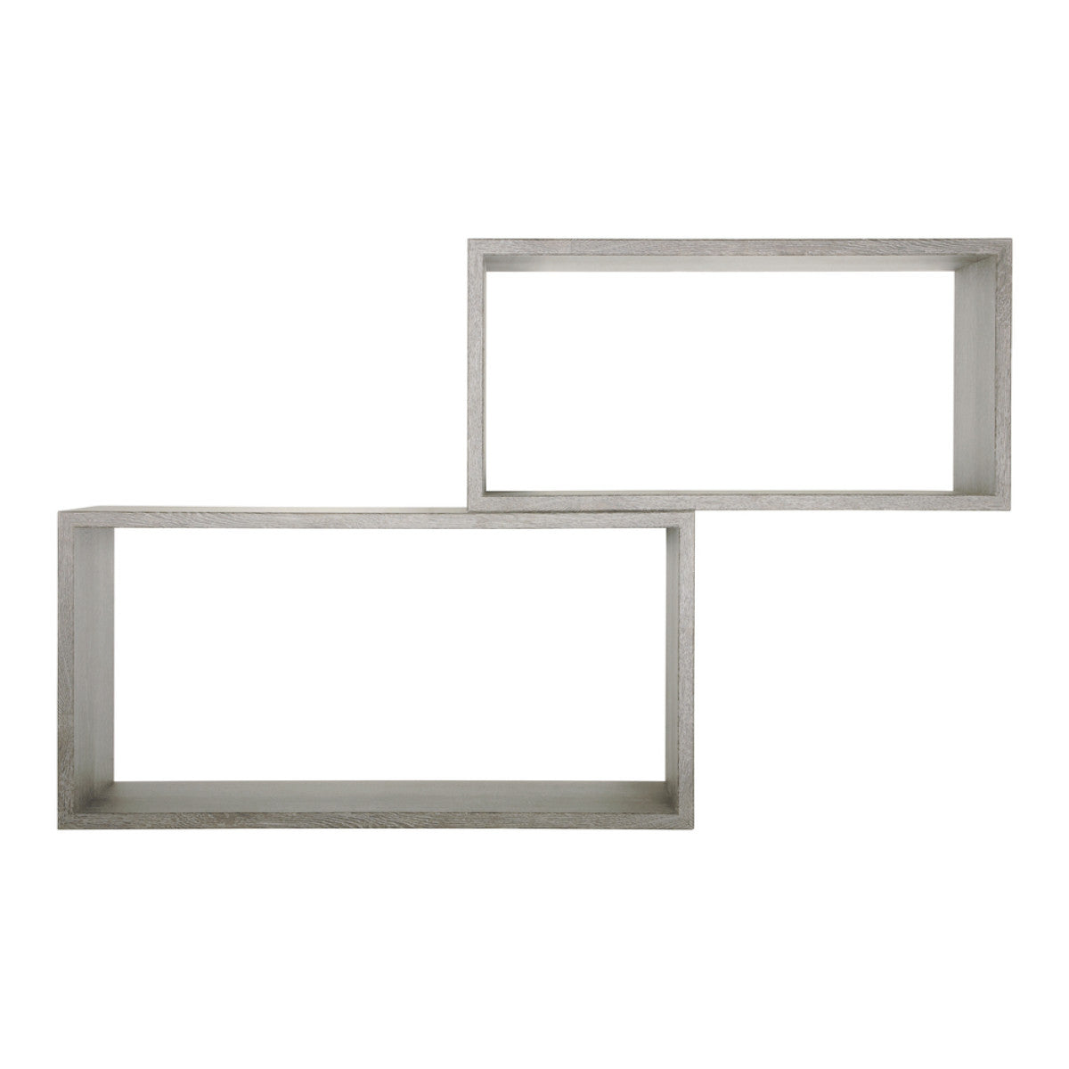 Set di 2 Mensole da Muro Modello BISLUNGO, Pensile Bagno, Mensola da Parete, Scaffale da Parete. Misure 70x35 p20 cm e 60x30 p20 cm. Finitura  ROV. GRIGIO - MADE IN ITALY