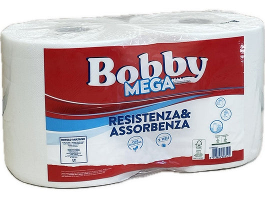 2pz carta cellulosa bobby mega 334 strappi vit54343