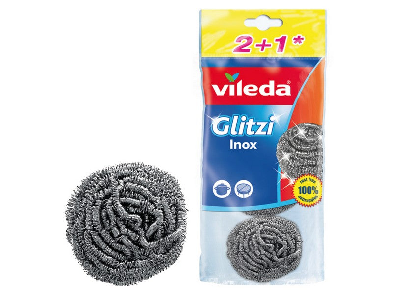 Vileda spirale glitzi inox 2+1 pz. (20 confezioni) - Vileda