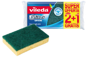 Vileda spugna glitzi crystal 2+1 pz. (30 confezioni) - Vileda