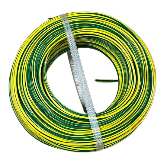 100mt Cavo Elettrico FS17 450/750V Unipolare 1X1.5mm Colore Giallo Verde Made In Italy