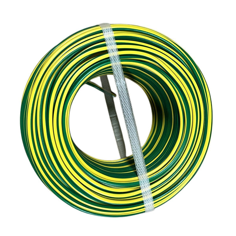 100mt Cavo Elettrico FS17 450/750V Unipolare 1X4mm Colore Giallo Verde Made In Italy