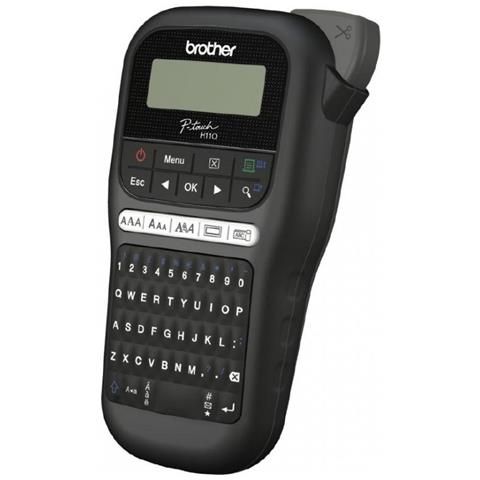 Brother pt-h110 stampante per etichette (cd) trasferimento termico 180 x 180 dpi 20 mm/s tze qwerty - BROPTH110