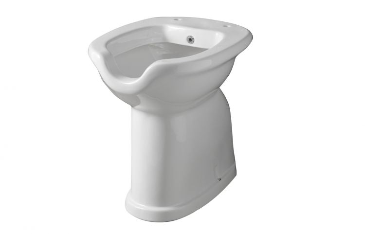 Vaso Bidet disabili aperto completo di erogatore - Vaso Bidet disabili completo di erogatore (scarico a pavimento)