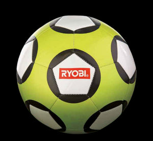 Pallone Da Calcio Color Verde Con Cuciture Ed Ottima Resistenza-Ryobi