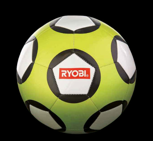Pallone Da Calcio Color Verde Con Cuciture Ed Ottima Resistenza-Ryobi