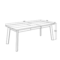 Tavolo da Pranzo, 200, Per 10 persone, Gambe in legno, RF 2913