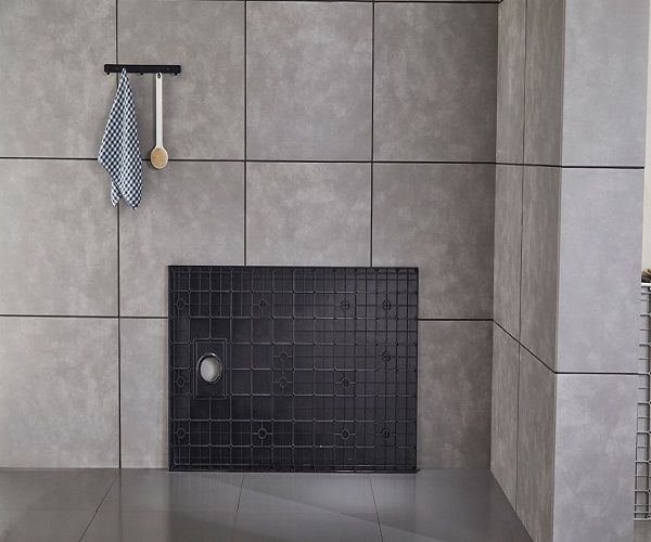 Piatto doccia in acrilico STONE ESSENCE - Nero antracite - Misura: 70 x 140 cm