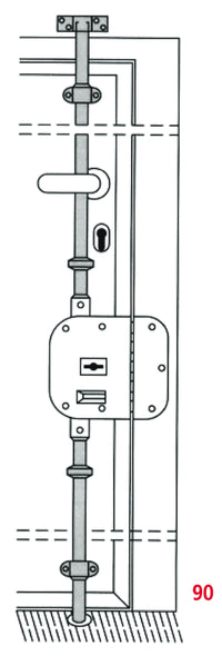 Cr aste verticali per serrature art.90 Ã˜ mm.18 - CR Serrature