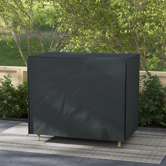 Copertura per Dondolo da Giardino 3Posti Impermeabile 220x125 H172cm Nero AntiUV