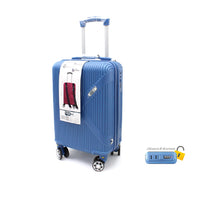 Valigia Rigida Trolley Bagaglio a Mano con BeautyCase Ruote staccabili 45x36x20cm