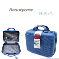 Valigia Rigida Trolley Bagaglio a Mano con BeautyCase Ruote staccabili 45x36x20cm