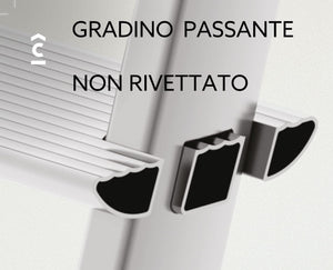 Scala a 3 gradini con portaoggetti e gradini più larghi mod.ATLANTICA COLOMBO