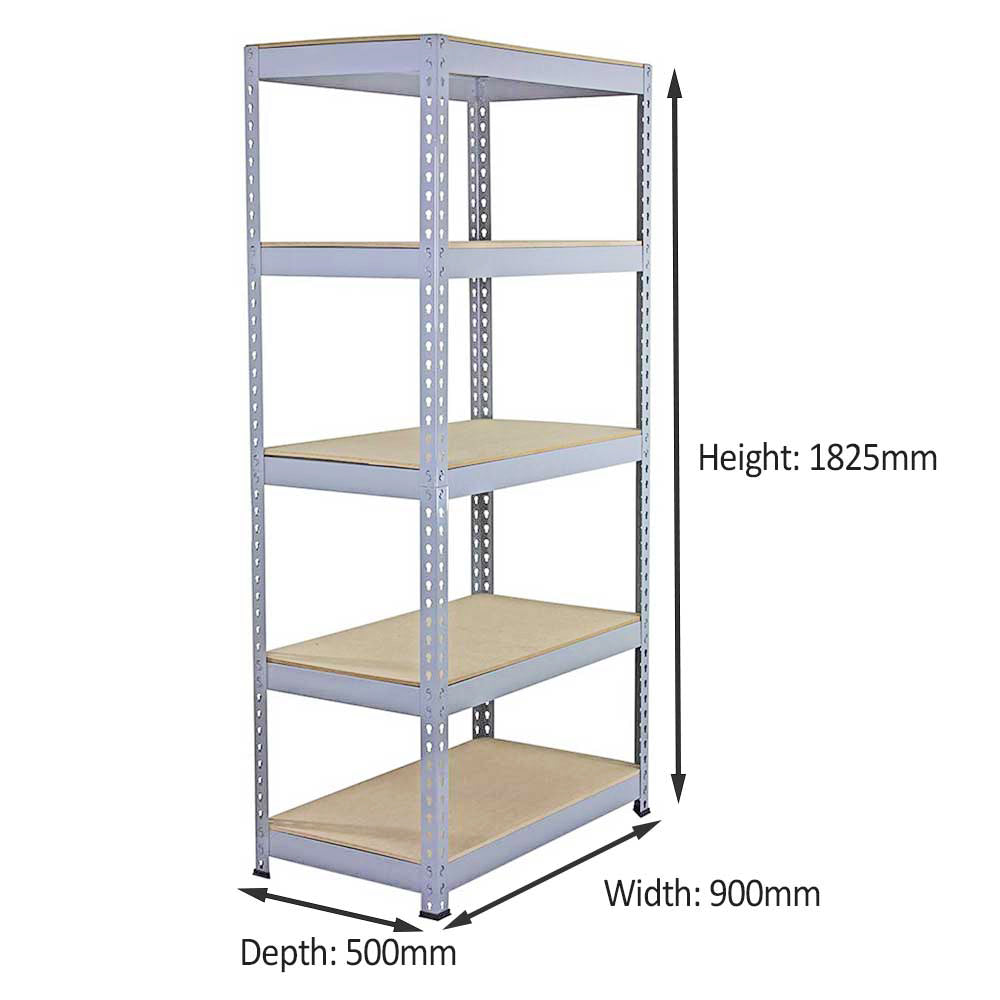 Scaffali da Garage Q-Rax ad Incastro Scaffalature da Officina Magazzino - Grigio