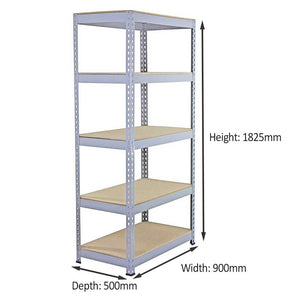 Scaffali da Garage Q-Rax ad Incastro Scaffalature da Officina Magazzino - Grigio