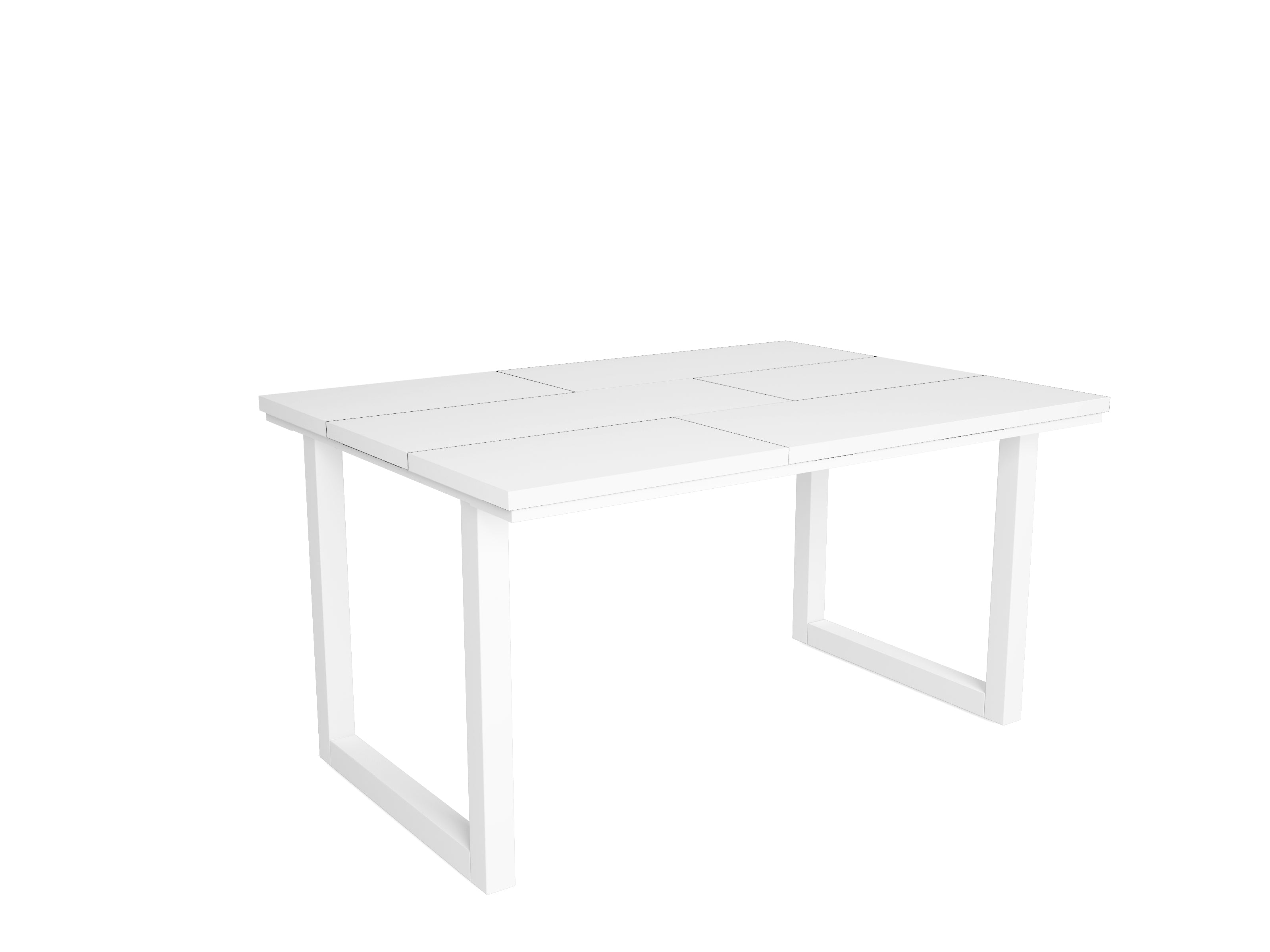 Tavolo da pranzo 6 posti 140x90 cm con gambe in legno design moderno colore Bianco