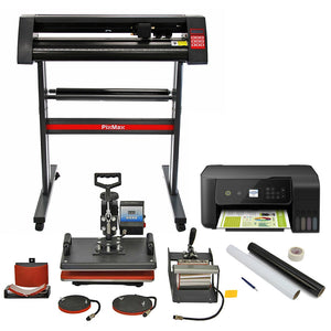 Presse a Caldo 5in1 per Sublimazione, Plotter da Taglio Vinile & Stampante