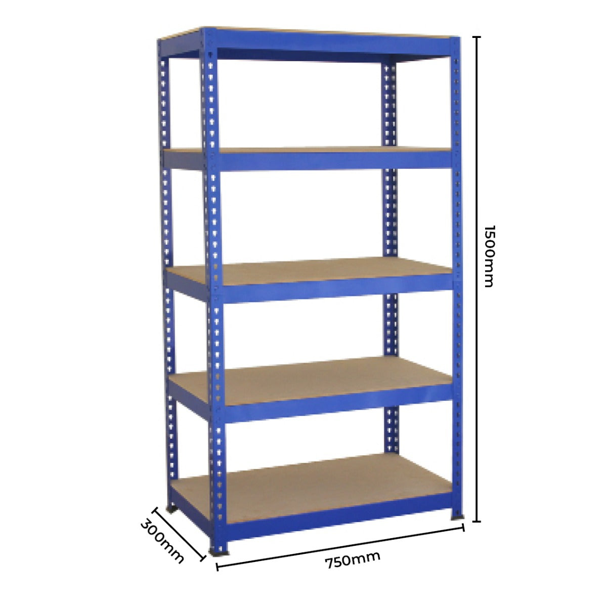 Scaffali da Garage T-Rax ad Incastro Scaffalature da Officina Magazzino - Blu