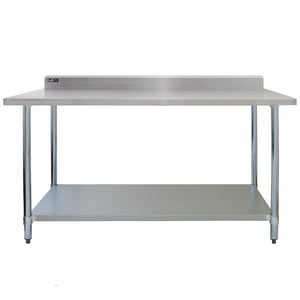 Tavolo in acciaio Inox da Cucina Commerciale Piano Cucina Ristorante - 150 cm