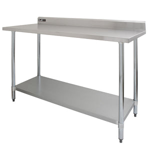 Tavolo in acciaio Inox da Cucina Commerciale Piano Cucina Ristorante - 150 cm