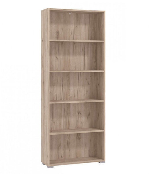 libreria cinque ripiani moderno minimal in legno cm 70 x 24,5 x 176,5 h - MADDI Colore: Rovere grigio