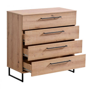 cassettiera moderna 4 cassetti cm 91,5 x 42 x 92,5 h - ZENWOOD