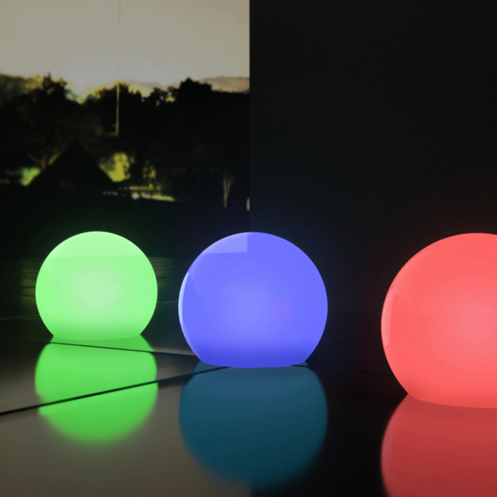 Sfera luminosa RGB con pannello solare cm 50x50 - RANDOLPH