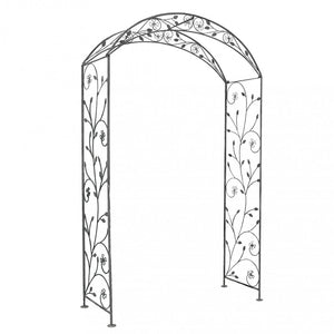 Arco decorativo bianco ossidato in Acciaio cm 135x47,5x230 - NARDI