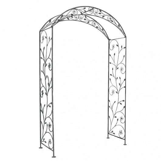 Arco decorativo bianco ossidato in Acciaio cm 135x47,5x230 - NARDI