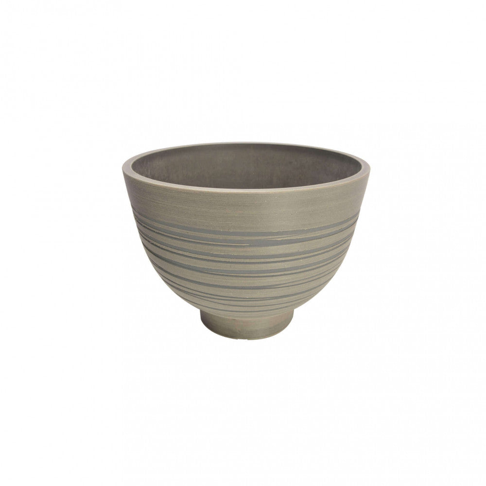 Vaso piccolo in Fibra sintetica cm 25x25x19 - WIL Colore: Antracite