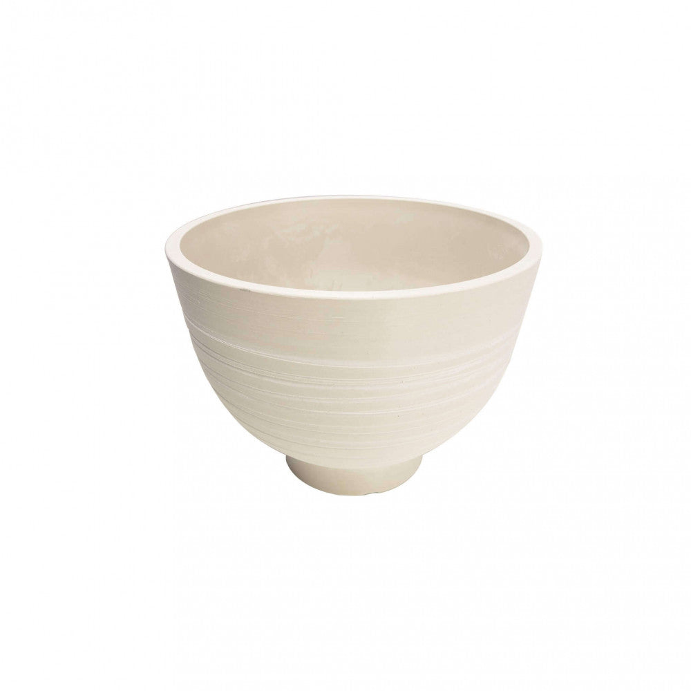 Vaso piccolo in Fibra sintetica cm 25x25x19 - WIL Colore: Bianco