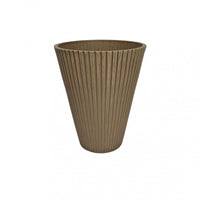 Vaso piccolo in Fibra sintetica cm 19x19x22 - GAGE Colore: Taupe