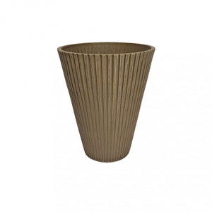 Vaso piccolo in Fibra sintetica cm 19x19x22 - GAGE Colore: Taupe