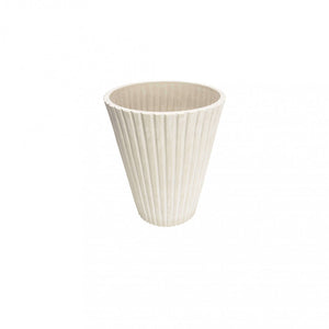 Vaso piccolo in Fibra sintetica cm 19x19x22 - GAGE Colore: Bianco