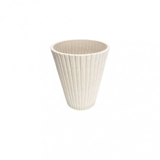 Vaso piccolo in Fibra sintetica cm 19x19x22 - GAGE Colore: Bianco