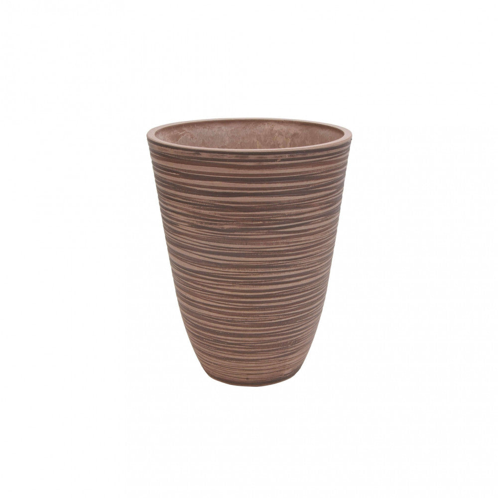 Vaso piccolo in Fibra sintetica cm 26x26x33 - CLEM Colore: Taupe