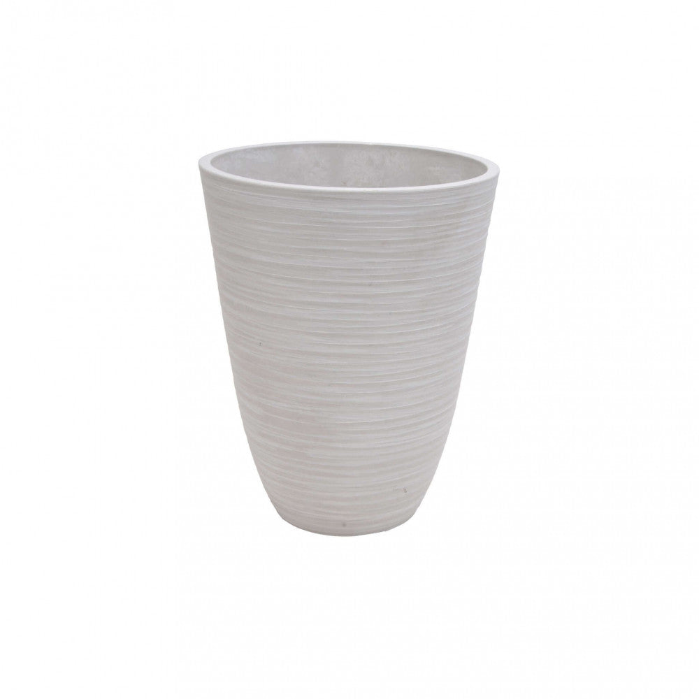 Vaso piccolo in Fibra sintetica cm 26x26x33 - CLEM Colore: Bianco